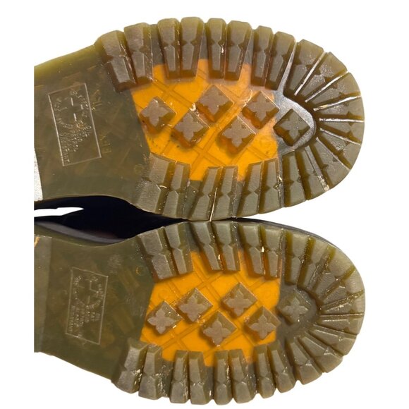 Dr. Martens Women's Size 9 Devon Flower Brown Leather Platform Boots - Picture 13 of 15